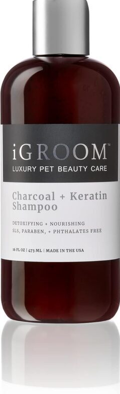 iGroom Charcoal + Keratin Pet Shampoo, 473mL - шампунь для собак и кошек